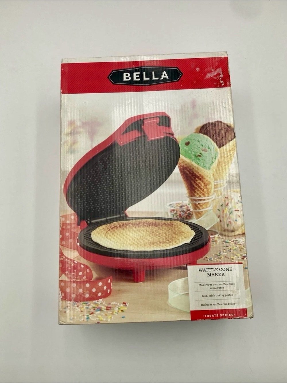 Bella Cucina Artful Food Waffle Cone Maker New In Box